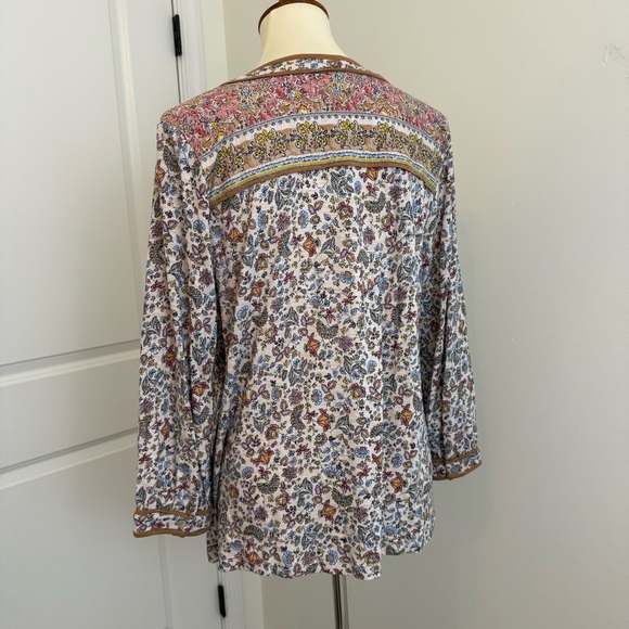 J. Jill Boho Peasant Blouse Women’s M - Picture 5 of 12